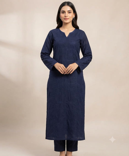 Classic Khaddar Unstitched 2-Piece Suit – Design 14 – unstitched women's 2-piece suit – He & She Mall