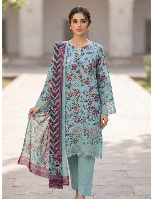 Embroidered Khaddar 3-Piece Suit – Design 6 – unstitched women's 3-piece suit – He & She Mall (view 2)