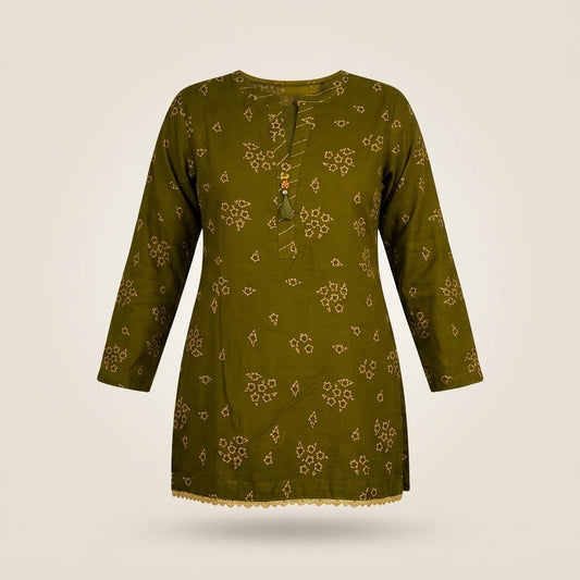 Mehndi Green Embroidered Khaddar 2-Piece | Unstitched
