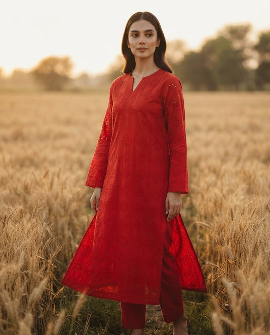 Classic Khaddar Unstitched 2-Piece Suit – Design 1